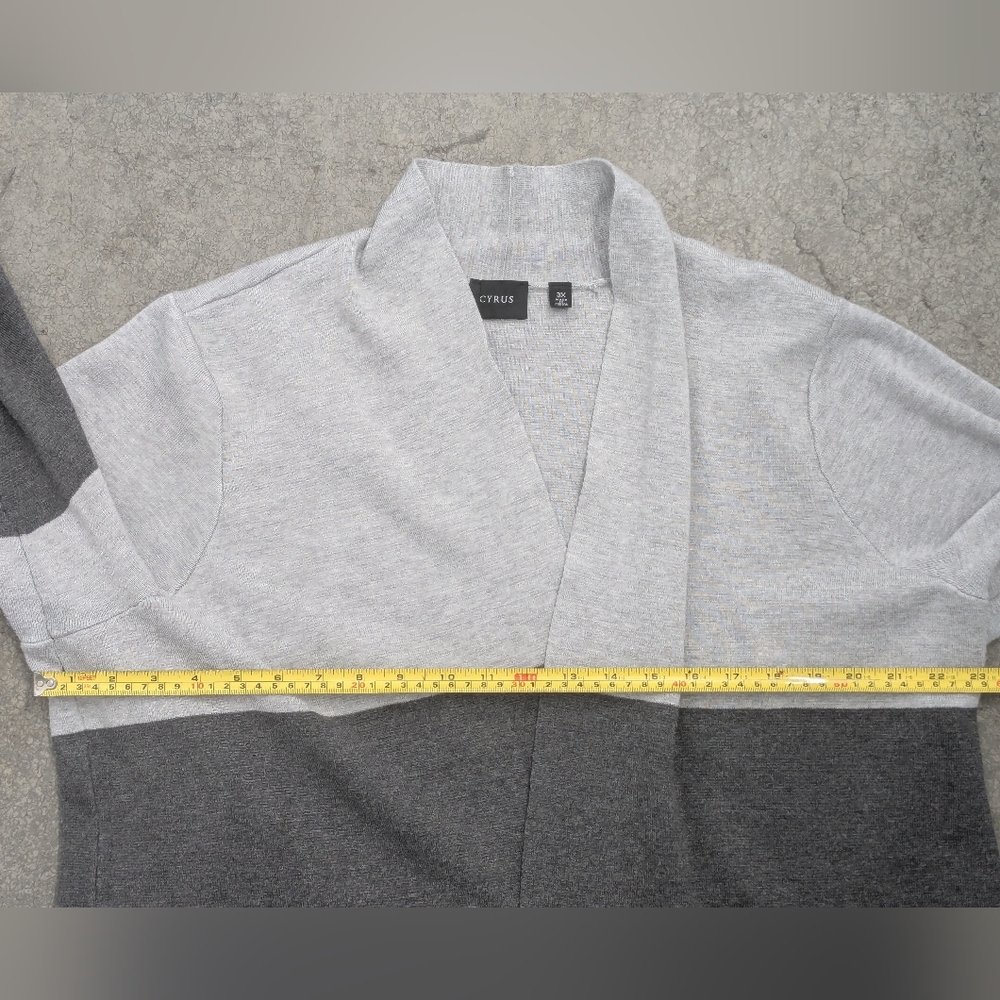 Cyrus The Colorblock Open Cardigan - Picture 6 of 14
